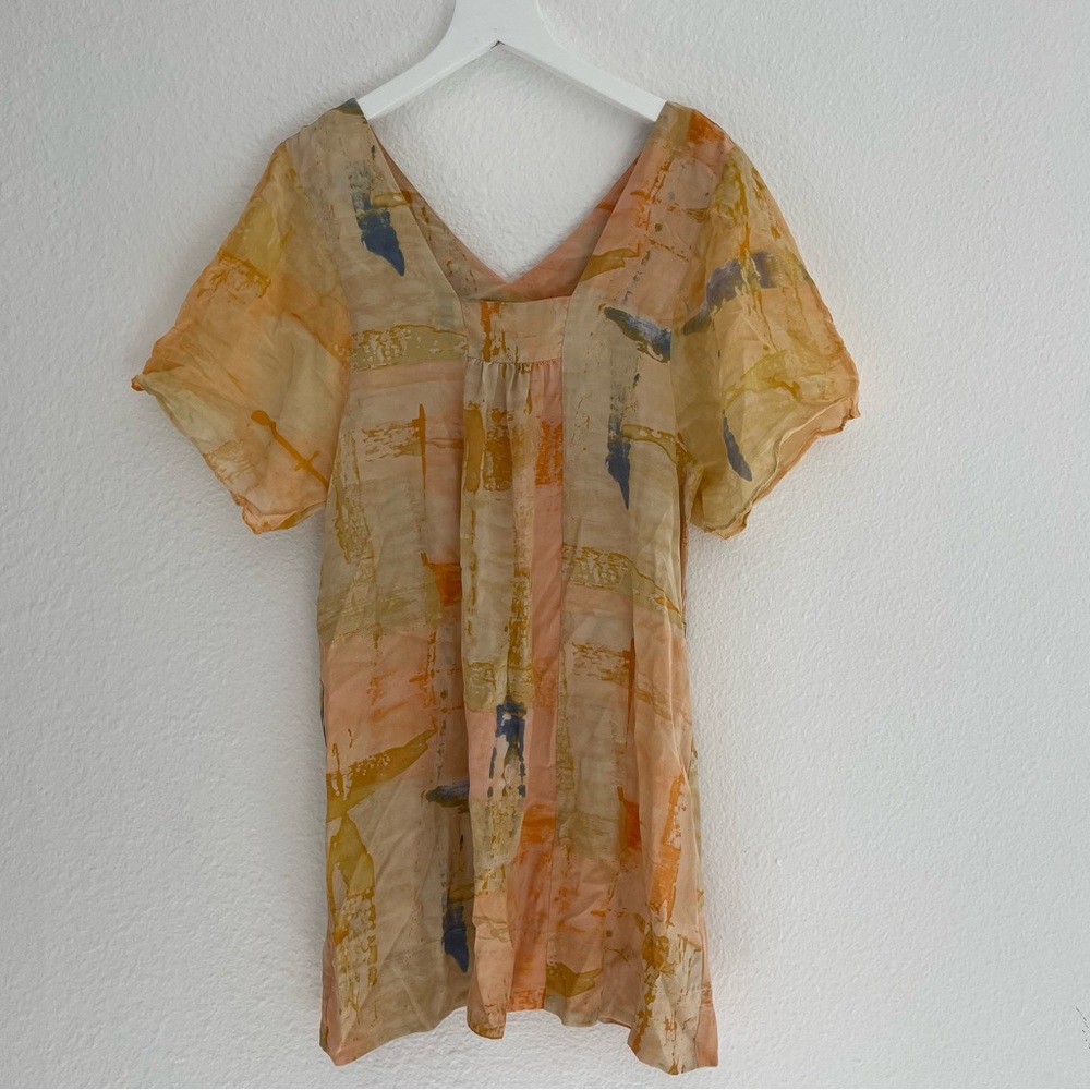 Anthropologie Maeve Painted Ume Tunic Dress